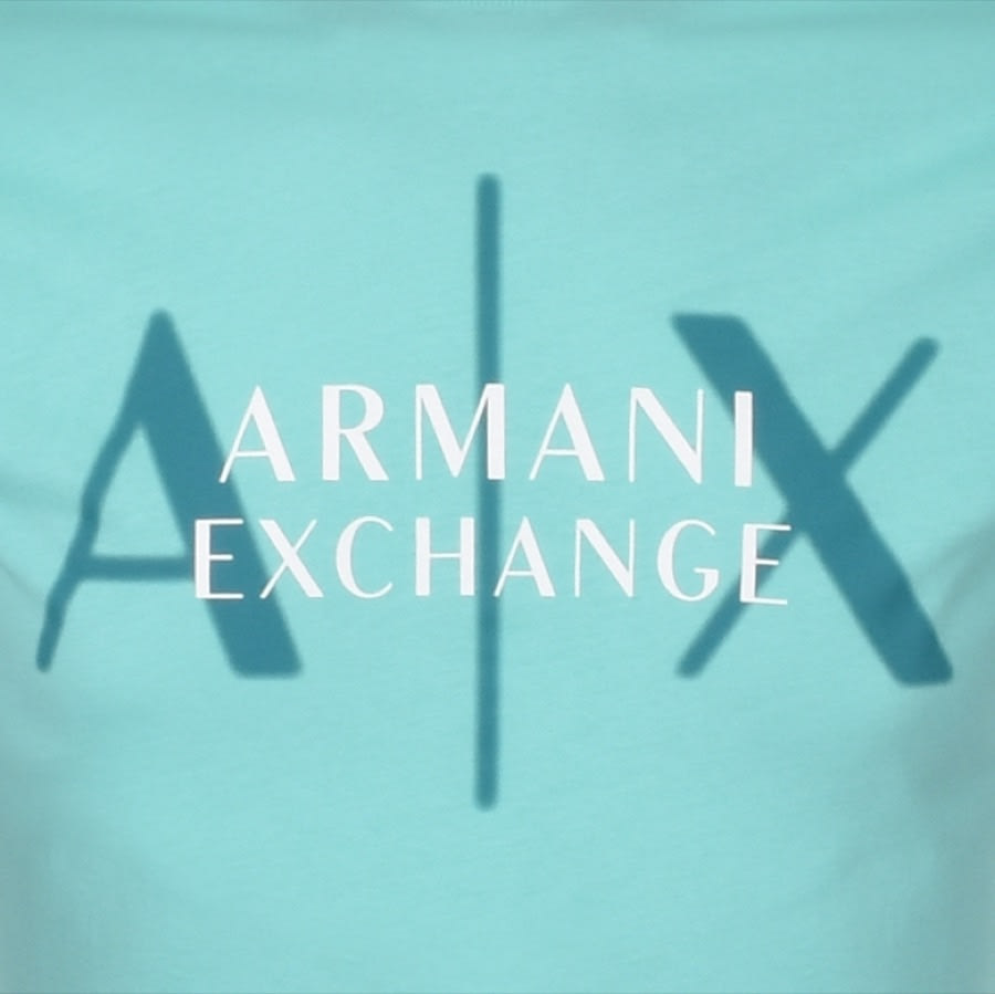Alternative Image for ProductArmani Exchange Crew Neck Logo T Shirt Green3